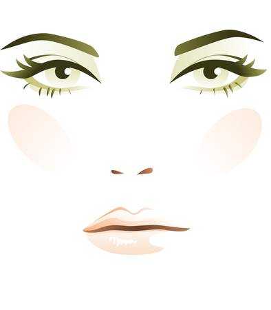 Woman faceのイラスト素材