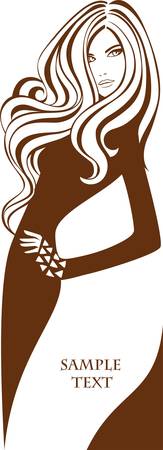 Female bannerのイラスト素材