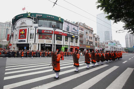 Atmosphere during the Chinese traditional festival at Guangzhou, Chinaのeditorial素材