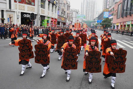 Atmosphere during the Chinese traditional festival at Guangzhou, Chinaのeditorial素材