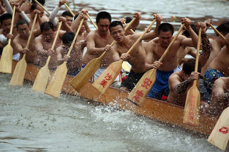 Dragon Boat Festival racingのeditorial素材