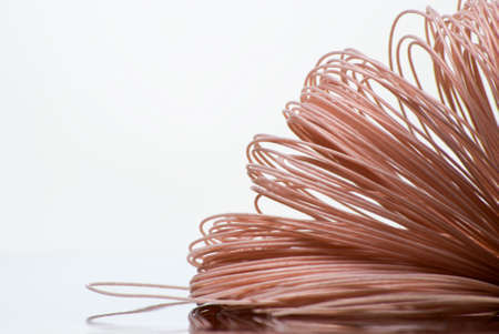 Skein of coated cooper wire Skein of coated cooper wire
