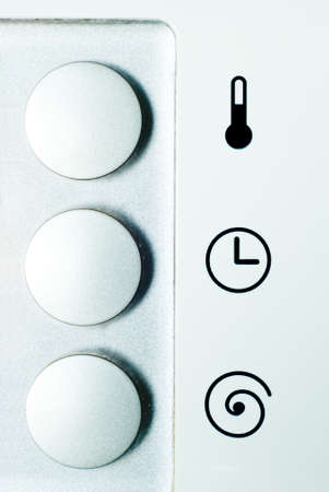 Washing machine control panel fragmentの写真素材