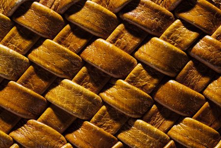 Wicker brown natural leather background texture