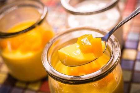 Peach in bottleの写真素材