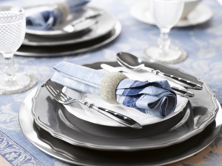 Luxury holiday place  table  settingの写真素材