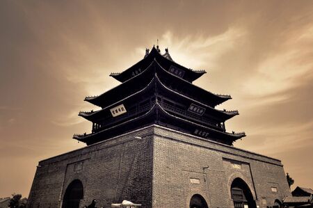 Close up view of an ancient building のeditorial素材