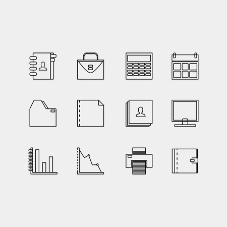 Business icons set. Illustrationのイラスト素材