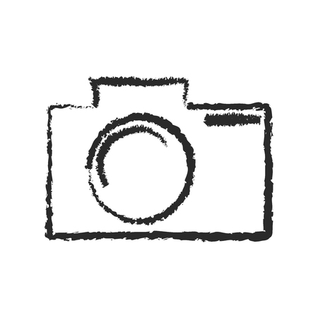 vector sketch icon of cameraのイラスト素材