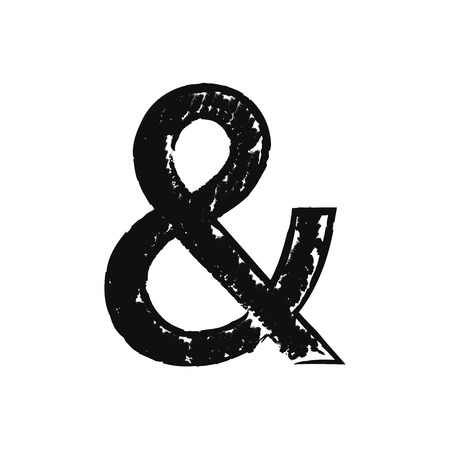 hand drawn ampersands. vector illustration.のイラスト素材