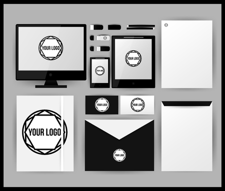 Vector company corporate style template designのイラスト素材