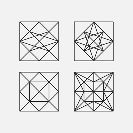 Sacred Geometry. Vector Illustrationのイラスト素材