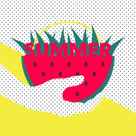 Vintage summer design templateのイラスト素材