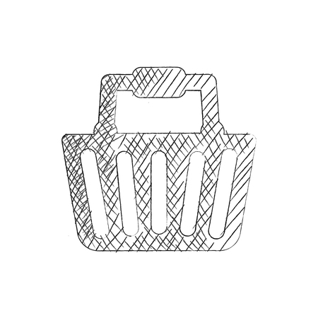 Sketch shopping icon vectorのイラスト素材