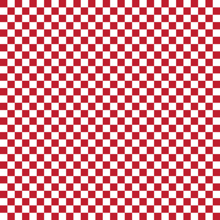 Checker red and white square grid pattern for backgroundのイラスト素材