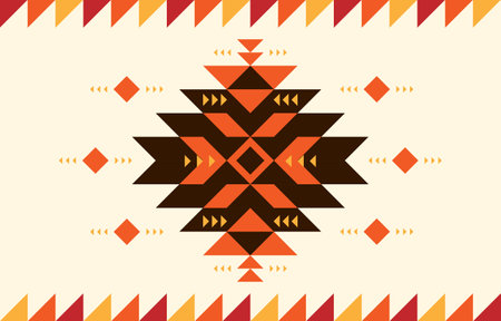 Geometric ethnic pattern concept. Geometry pattern. Design for geometric style, fabric, boho, carpet, ikat, tribal, batik, vector, illustration, pattern styleのイラスト素材