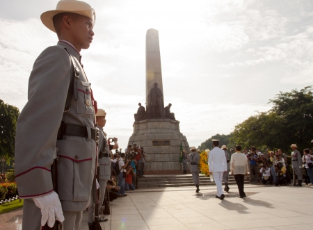 Luneta Park, Philippines -June 12, 2013: Philippines Vice President Jejomar Binay lead flag-raising ceremonies marking the 115th Independence Day of the country from the colonial rule of spain since 1898 in Cavite, Philippines.のeditorial素材