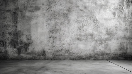 Texture of old gray concrete wall for background. Generative AI.の素材