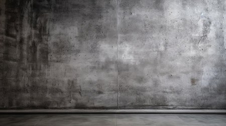 Texture of old gray concrete wall for background. Generative AI.の素材