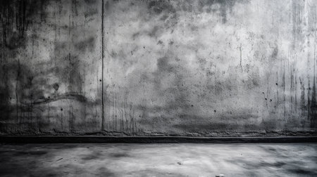 Texture of old gray concrete wall for background. Generative AI.の素材