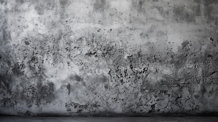 Texture of old gray concrete wall for background. Generative AI.の素材