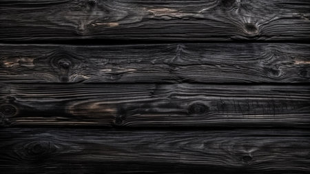 Black color of wood texture background, Genertive Ai.の素材