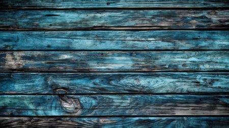 Blue color of wood texture background, Genertive Ai.の素材