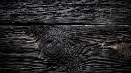 Black color of wood texture background, Genertive Ai.の素材