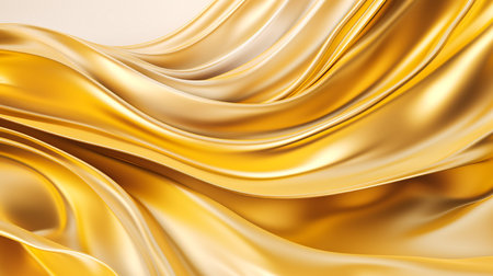 Abstract, Texture, Background, Pattern. Texture of Bright Gold and White Silk Waves Background. Generative Ai.の素材