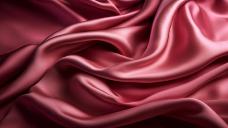Abstract, Texture, Background, Pattern. Texture of Luxury Bright Rose Pink Silk Waves Background. Generative Ai.の素材