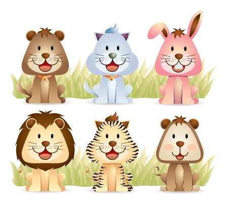 Animal Collectionのイラスト素材