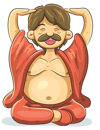 Enlighted Manのイラスト素材