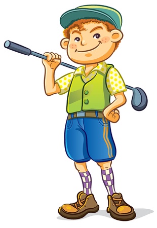 Golf Boyのイラスト素材