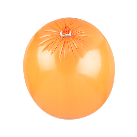 Boiled sausage isolated on white background. With clipping pathの写真素材