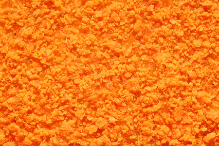 Texture of orange crispy chicken nugget. Macro shotの写真素材