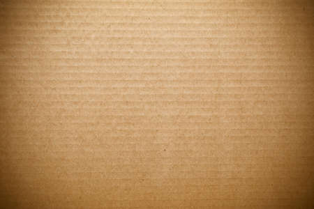 Brown corrugated cardboard paper texture, background or backdrop.の写真素材