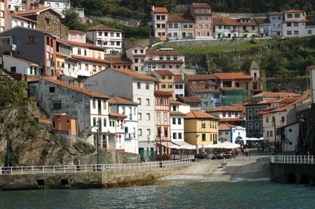 View of Cudillero (Asturias -Spain)の写真素材