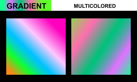 Holographic background. Iridescent gradient. Abstract backdrop. Modern screen design for mobile app.のイラスト素材