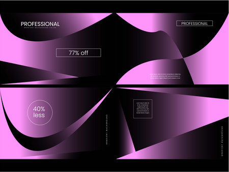 Purple Abstract Background - Brochure Design Template, Vector Illustrationのイラスト素材