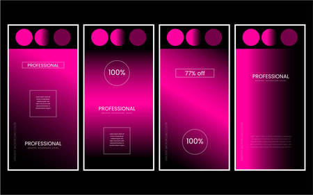 Set of modern vector templates for brochures, flyers, presentations and advertisingのイラスト素材