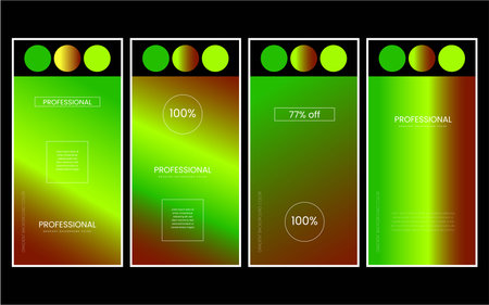 Set of abstract vector backgrounds for business brochures, flyers and presentationsのイラスト素材