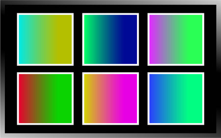 Set of color gradient backgrounds for your design. Vector Illustration.のイラスト素材