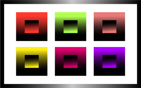Set of abstract squares in different colors. Vector illustration. Eps 10.のイラスト素材