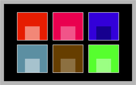 set of colorful square frames on a black background. Vector illustration.のイラスト素材