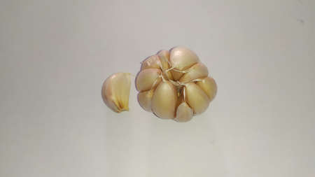 Organic garlic, fresh garlic, asia garlic.の写真素材