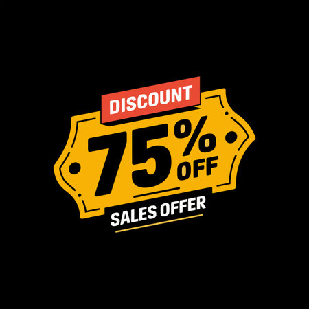 Discount up to 75% off Label Vector Template Design Illustration