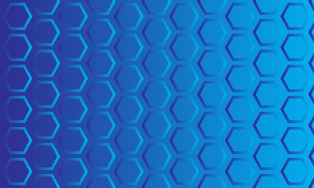 Hexagon blue background. Hexagon pattern. Vector illustration.