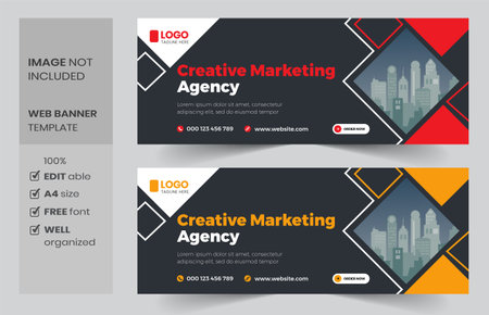 Modern Creative and Clean Corporate Business Card Template. Flat Design Vector Illustrationのイラスト素材