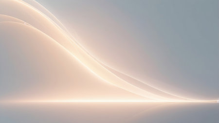 Abstract background with light streaks in a soft, warm palette.の素材