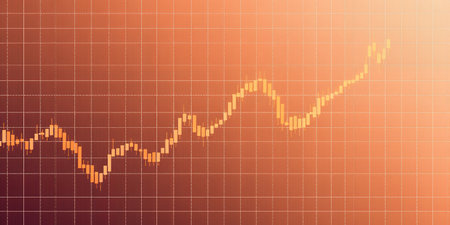 Trending Upward Financial Chartの素材